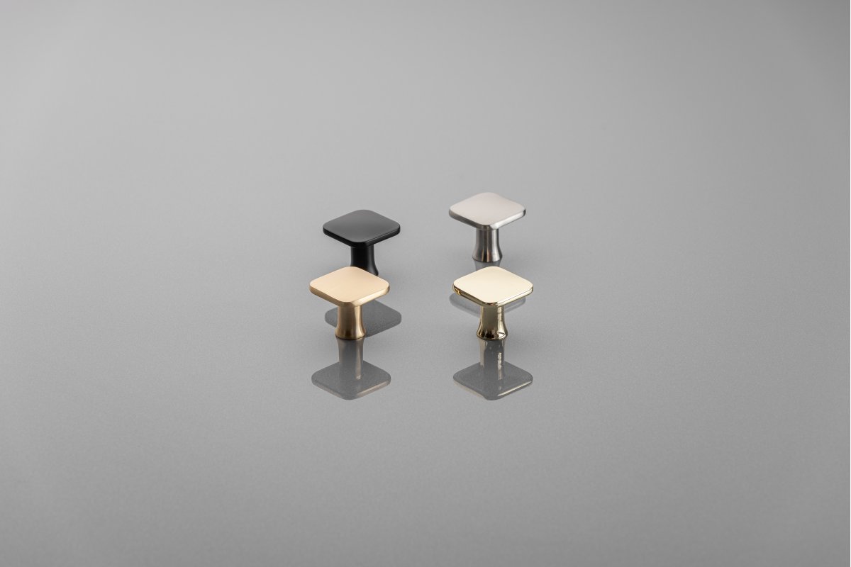 PIAZZA inox knob - brushed steel 1208959301 - Productafbeelding 2