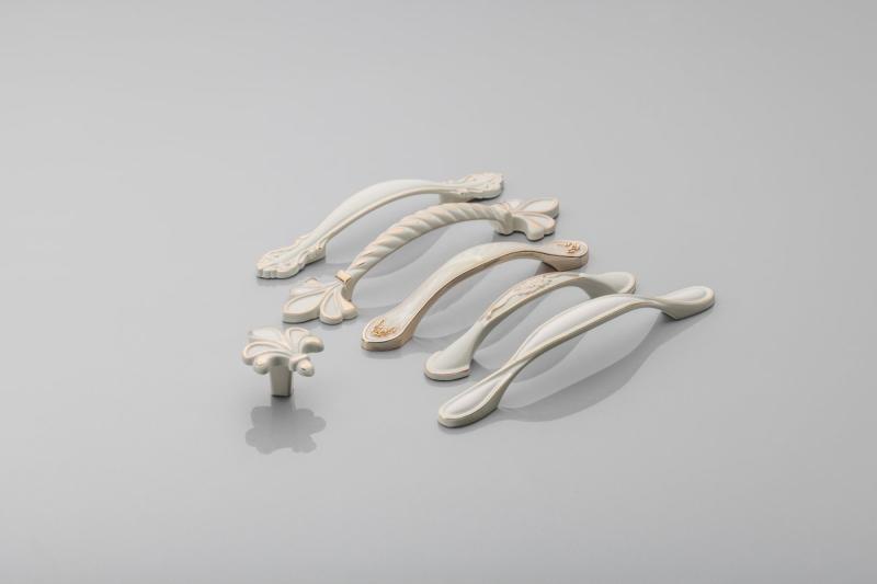 Zamak handle ROYAL3  white/gold 1208959310