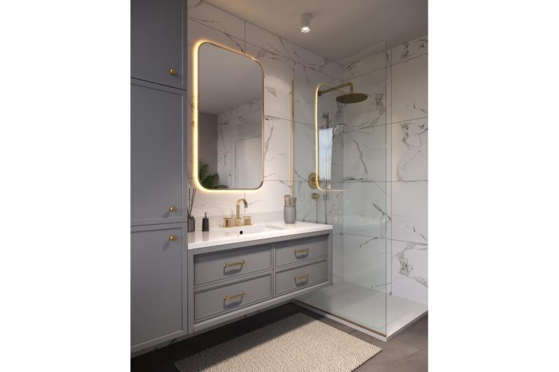 Knob STILO brushed gold 1208959319