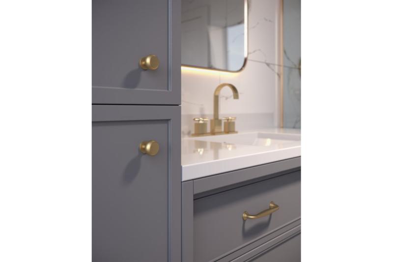 Knob STILO brushed gold 1208959319