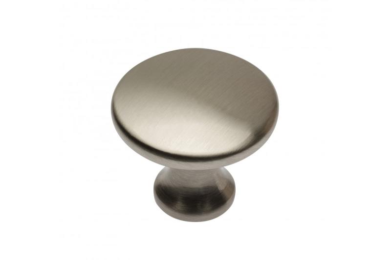 Zamak knob UDINE brushed steel 1208959334