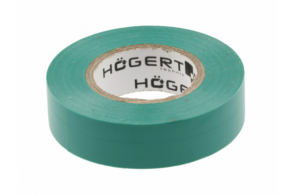 Hoegert Isolatietape 0,13 mm x 19 mm x 20 m groen 1208959570