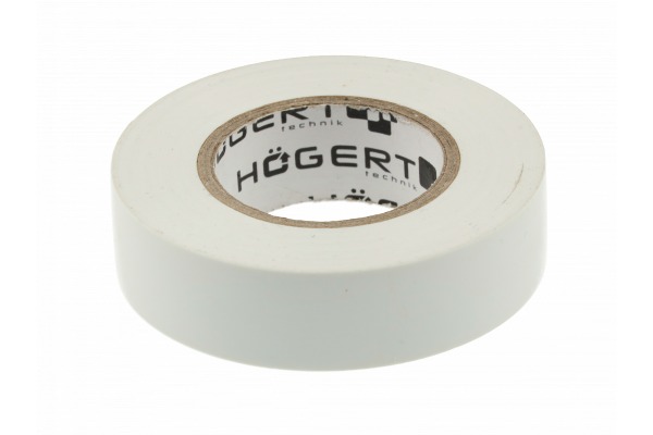 Hoegert Isolatietape 0,13 mm x 19 mm x 20 m wit 1208959571