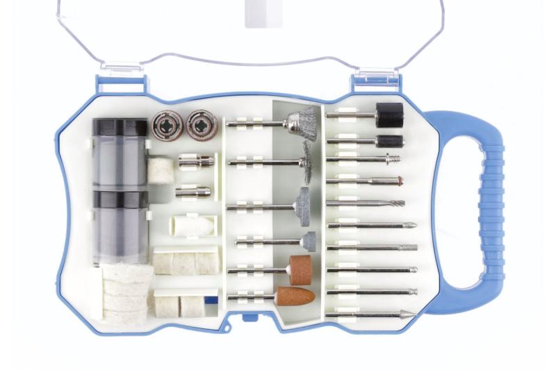 Hoegert Set van reserveonderdelen voor de mini slijpmachine, 71 stuks. 1208960203