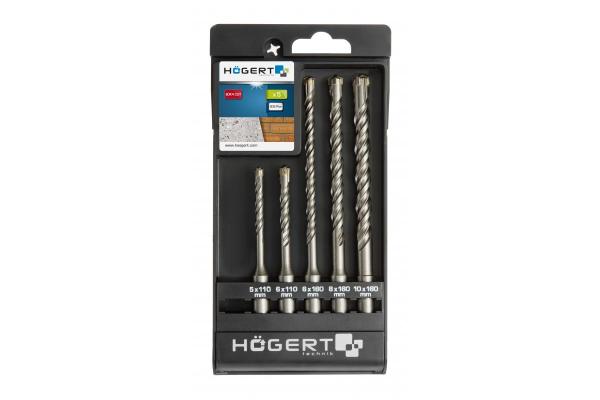 Hoegert Metselboor SDS+ 5-delige set: 3 x 6 mm, 8 mm, 10 mm. 1208961717