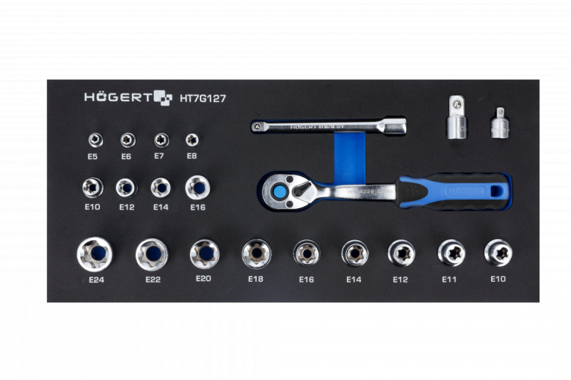 Hoegert Sockets set met ratelhandvat 1208962037