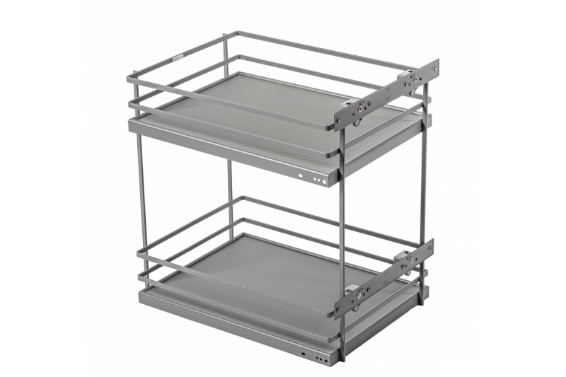 Side cargo basket MovixPro, 2 shelves, for a 500 mm cabinet, without slides, anthracite RAL 7024 1208962409