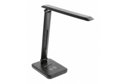 Decor IZUKA LED bureaulamp 6W 400lm AC220-240V 50/60Hz CCT inductieve oplader zwart. 1208962497