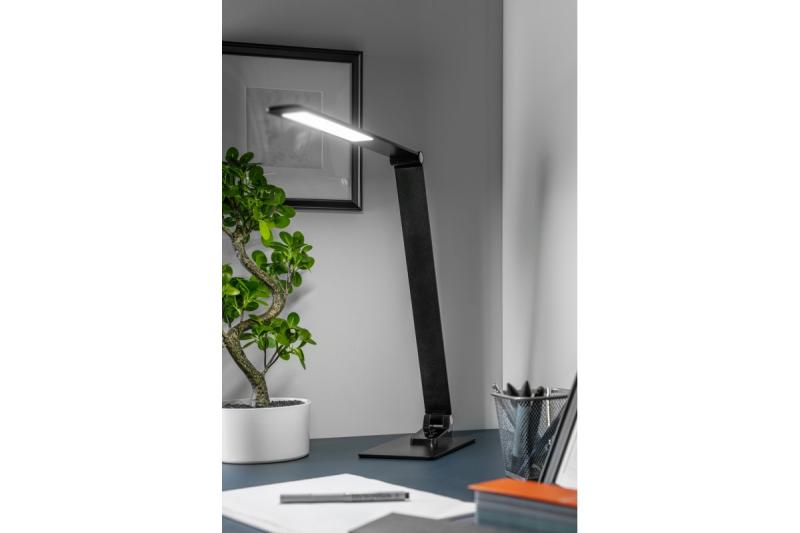 Decor Bureaulamp Loneos 12W 700lm AC220-240V 3-CCT 5-staps dimmen RA>80 USB zwart 1208962502