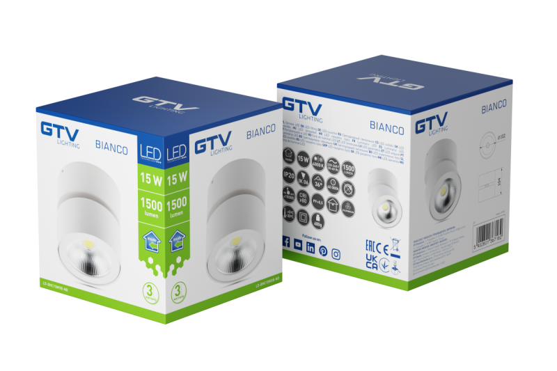 Decor Armatuur LED WIT 15W 1500lm AC220-240V 50/60 Hz PF> 0.5 Ra≥80 IP20 IK06.36 ° 4000K rond wit. 1208962667