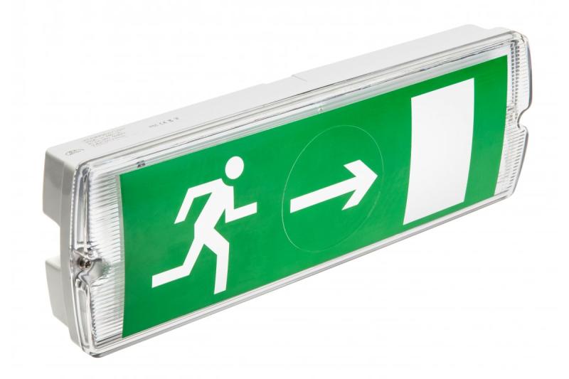 LED emergency fixture SAHER-1 LED DUO, 3W, 300lm, AC220-240V, 50-60Hz, IP65, 1h, 6400K 1208963122