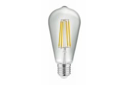 LED light, FILAMENT, ST64, 3000K, E27, 6W,600Im, AC220-240V/ 50-60Hz, RA>80, 360° 1208963175