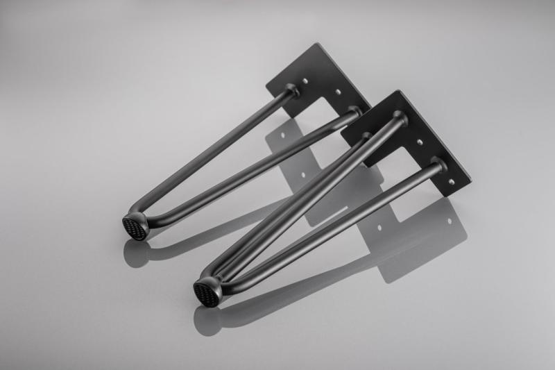 Hairpin ARTO leg with a foot, 2 rods, 10 x 406 mm, black 1208963519