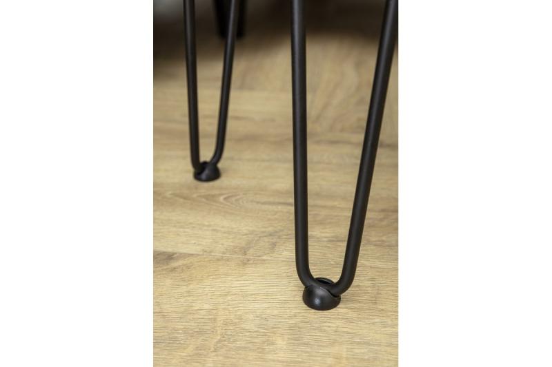 Hairpin ARTO leg with foot, 3 rods, 10 x 406 mm, black 1208963522
