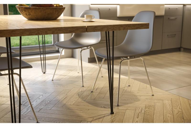 Hairpin ARTO leg with foot, 3 rods, 12 x 304 mm, black 1208963527