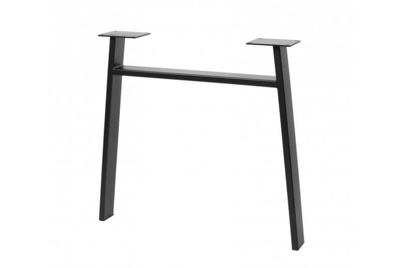 Frame leg GTV INDUSTRIA, trapezoid with crossbar, H=710 mm, W=820 mm, profile 80 x 20, steel, black 1208963592