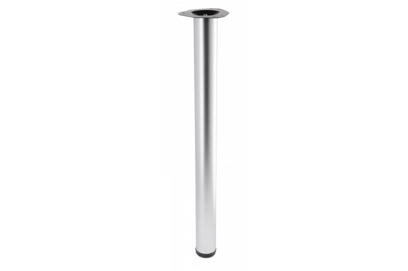 Tafelpoot rond aluminium 71cm hoog verstelbaar 2cm met poot diameter 6cm 1208963631