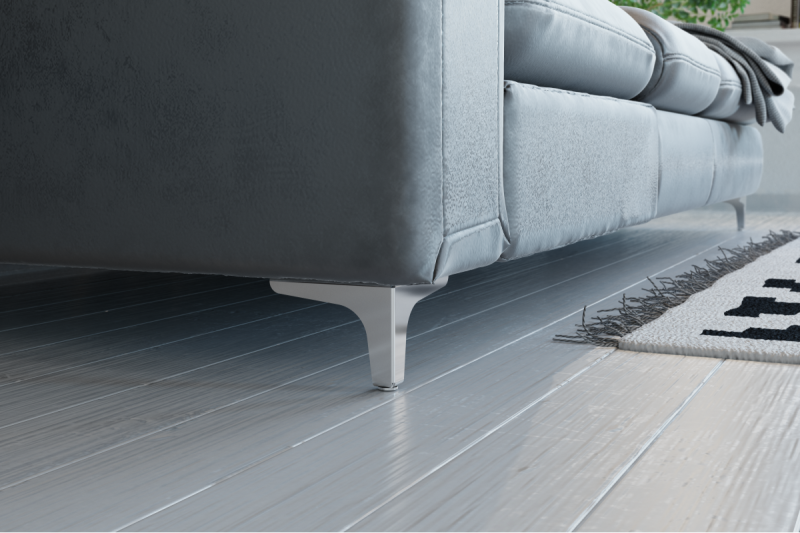 STGY steel foot, 135x135, h=100mm, chrome 1208963647