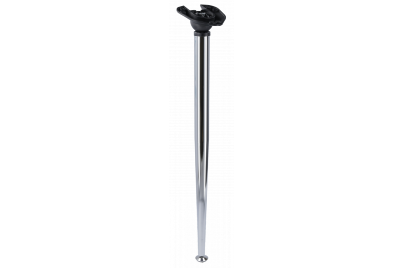 Leg 40 x 710 X-LINE inclined, foldable, adjustable foot, chrome 1208963654