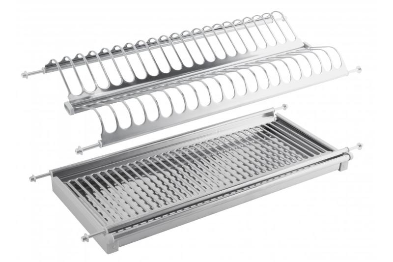 Two tier dish drying rack (inox) 1208963677