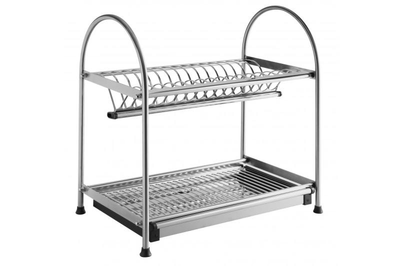 Self-standing two tier dish rack (inox) 1208963680