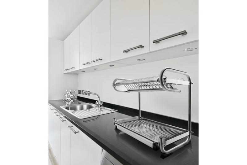 Self-standing two tier dish rack (inox) 1208963681