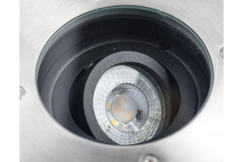 Decor Overstroomde armatuur BETA-K met hoekverstelling max. 50 W GU10 IP67 AC220-240V 50/60Hz inox. 1208963697