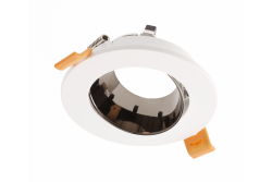 Decor Plafondspot ARIES IP20 φ 90*30mm rond wit/zwart-chroom 1208963711