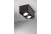 Fixture PIREO N surface mounted, DOUBLE, IP20, black/black