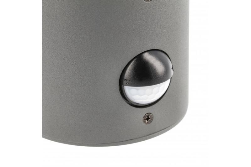 Decor Tuinarmatuur CORTA-AU PIR E27 MAX.25W IP44 AC220-240V 50-60Hz wandlamp bovenkant grafiet. 1208963858