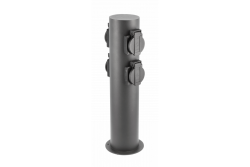 Decor Tuinpaal CORTA-P 36 IP54 AC220-240V 50-60Hz 4*Schucko stopcontact max. 3500W paal grafiet. 1208963859