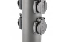 Decor Tuinpaal CORTA-P 36 IP54 AC220-240V 50-60Hz 4*Schucko stopcontact max. 3500W paal grafiet. 1208963859