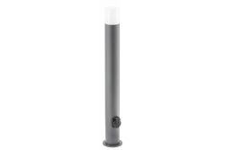 Decor CORTA-P 80 tuinlamp E27 MAX.25W IP44 AC220-240V 50-60Hz stopcontact max. 3000W paal grafiet. 1208963864