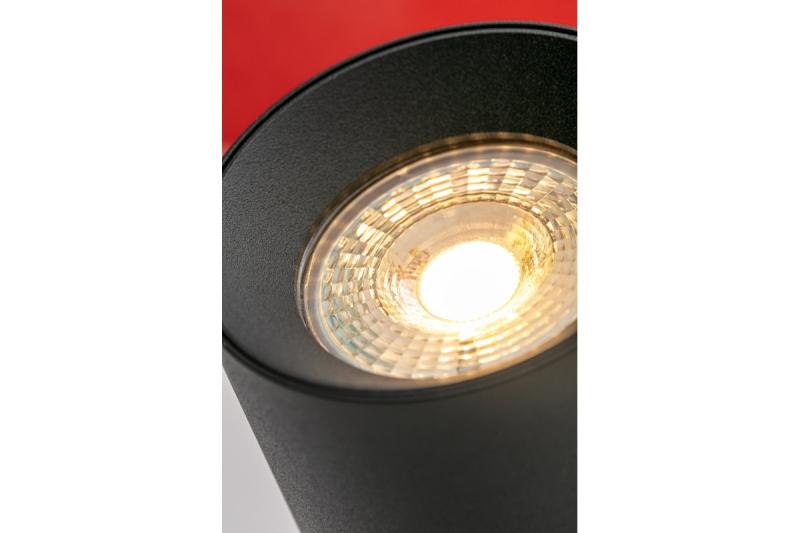 Decor Plafondarmatuur FARGO 2 aluminium 70x166mm IP20 max 20W rond zwart. 1208963880