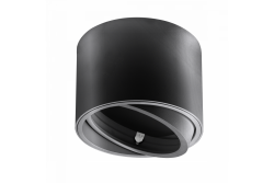 Decor ISUMI plafondlamp met verstelbare hoek aluminium 130x100 IP20 ES111 GU10 rond zwart. 1208963894