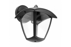 Decor Tuinarmatuur MARINA-AD E27 MAX.20W IP54 AC220-240V 50-60Hz rechte onderste wandlamp zwart. 1208963929