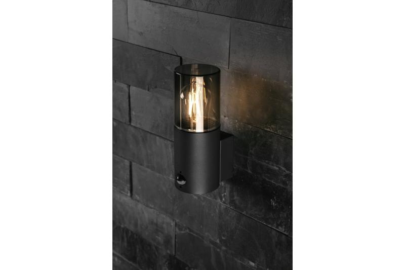Decor Tuinarmatuur MEDIO-AU PIR E27 MAX.15W IP54 AC220-240V 50-60Hz bovenste wandlamp grafiet. 1208963938