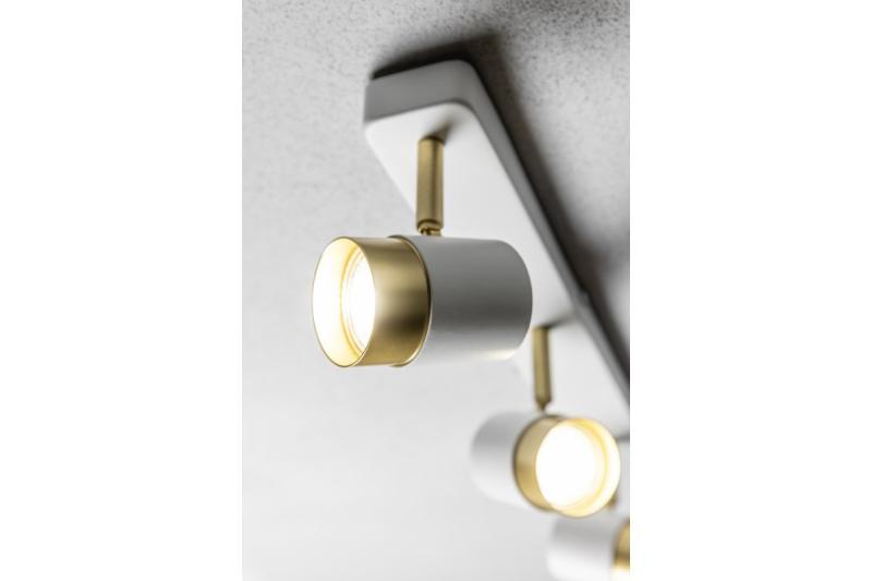 Decor Plafondarmatuur ORIO aluminium 43.0x5.5x14.0 IP20 3*GU10 max. 50W rond wit. 1208963966