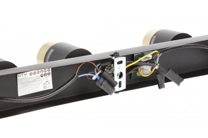 Decor Plafondarmatuur ORIO aluminium 43.0x5.5x14.0 IP20 3*GU10 max. 50W rond zwart. 1208963967