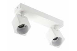 Decor Plafondarmatuur RENO aluminium IP20 max. 20W*2 dubbel vierkant wit. 1208963981