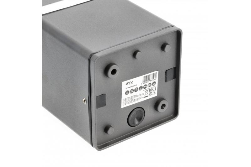 Decor Plafondarmatuur RIVEN alum 102x120 IP54 max 35W vierkant grafiet. 1208963983