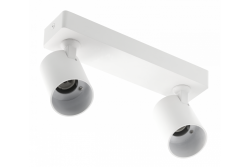 Decor Plafondarmatuur SANTO aluminium IP20 max. 20W*2 dubbel rond wit. 1208963998