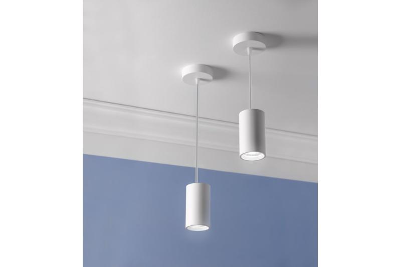 Decor Lamp oppervlak gemonteerd SENSA MINI aluminium 64X115 IP20 max 50W ronde witte behuizing. 1208964012