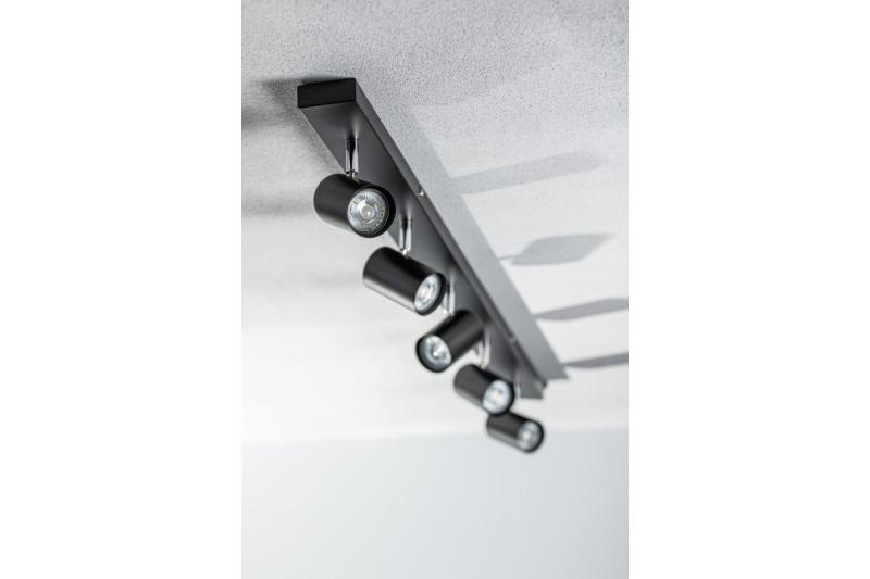 Decor Plafondarmatuur VENETO IP20 max. 20W 5 x GU10 rond zwart. 1208964044