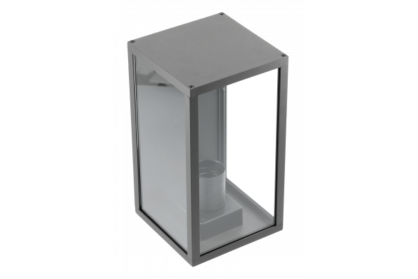 Decor Tuinarmatuur VENTANA-AU E27 MAX.20W IP54 AC220-240V 50-60Hz bovenste wandlamp recht zwart. 1208964048