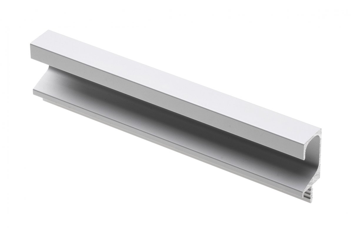 Aluminium profile studded C, 3.5 m, anodized 1208964053 - Productafbeelding