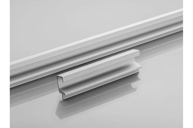 Continuous aluminium handle profile C l=3500mm brushed steel 1208964054