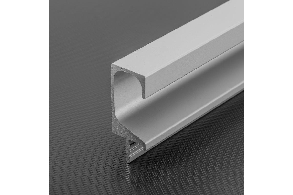 Continuous aluminium handle profile C l=3500mm black mat 1208964055 - Productafbeelding 5