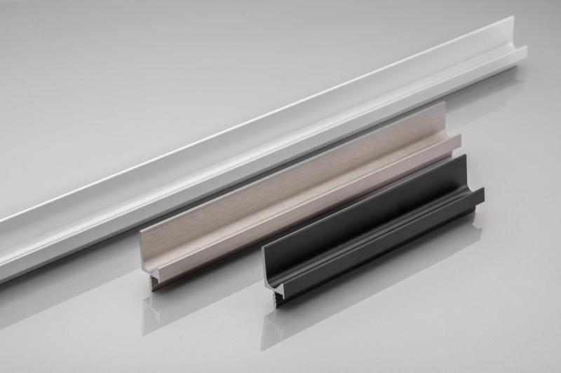Continuous aluminium handle profile L l=3500mm black mat 1208964058