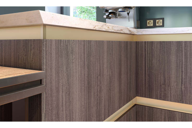 Internal connector VELLO profile C, aluminium colour, (10 pcs/op.) 1208964148